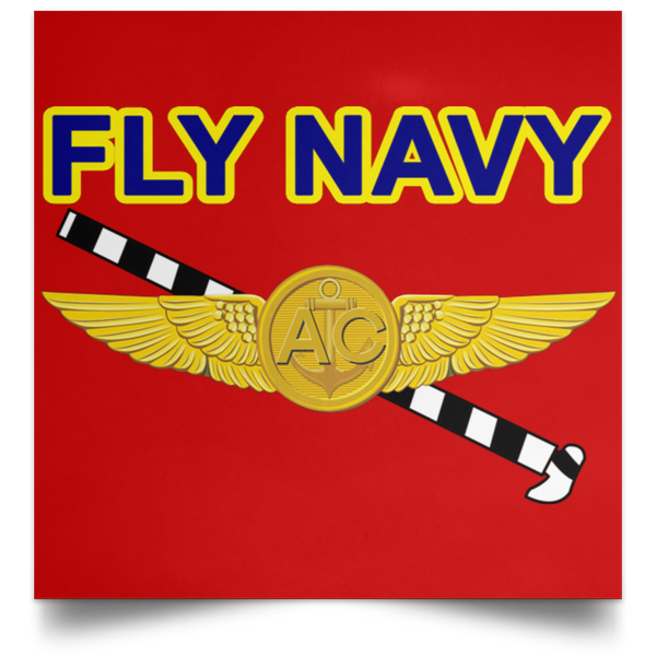 Fly Navy Tailhook 2 Poster - Square