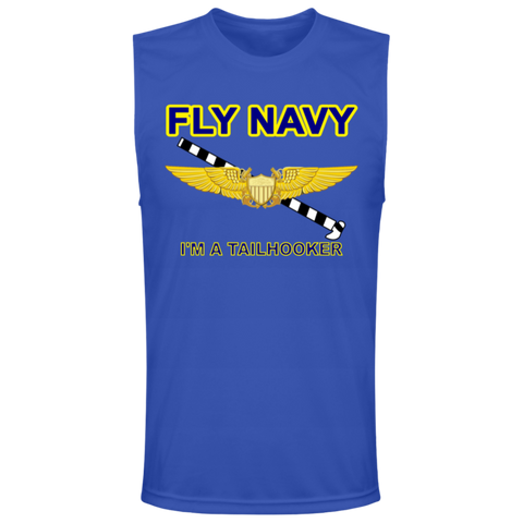 Fly Navy Tailhooker 3 Team 365 Muscle T-Shirt