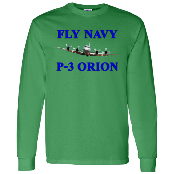 Fly Navy P-3 1 LS Cotton T-Shirt