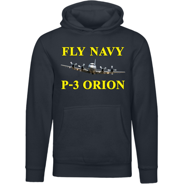 Fly Navy P-3 3 Lane Seven Unisex Premium Hoodie