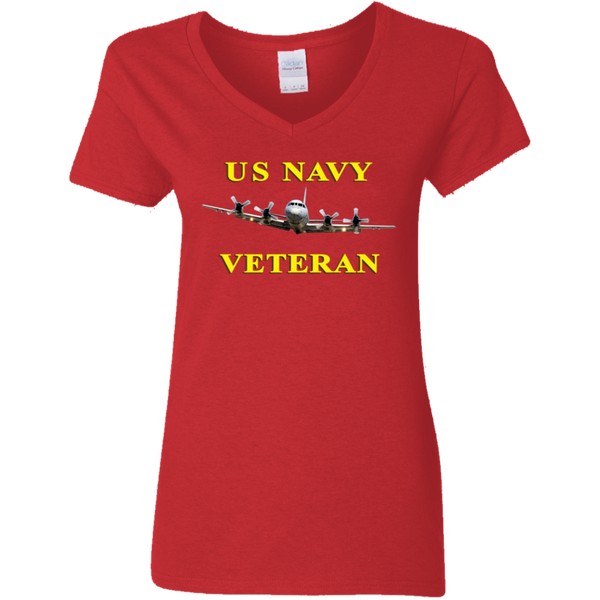 Navy Vet 2 Ladies' V-Neck T-Shirt