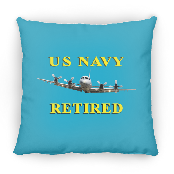 Navy Retired 1 Pillow - Small Square