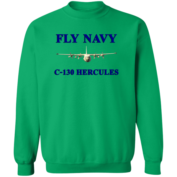 Fly Navy C-130 1 Crewneck Pullover Sweatshirt