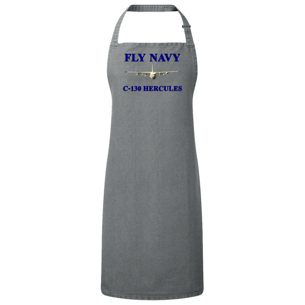 Fly Navy C-130 1 Unisex Bib Apron