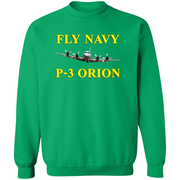 Fly Navy P-3 3 Crewneck Pullover Sweatshirt