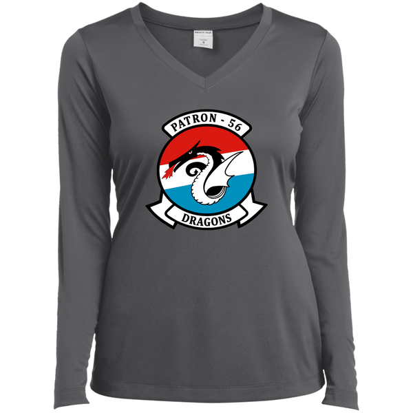 VP 56 1 Ladies’ LS Performance V-Neck Tee