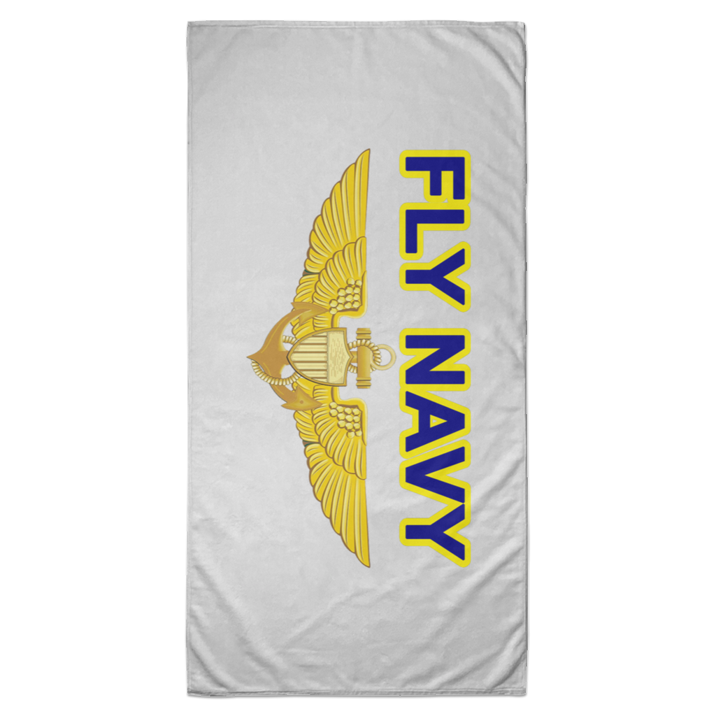 Fly Navy Aviator Beach Towel - 35x70