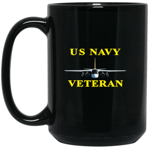 Navy Vet 3 Black Mug - 15oz