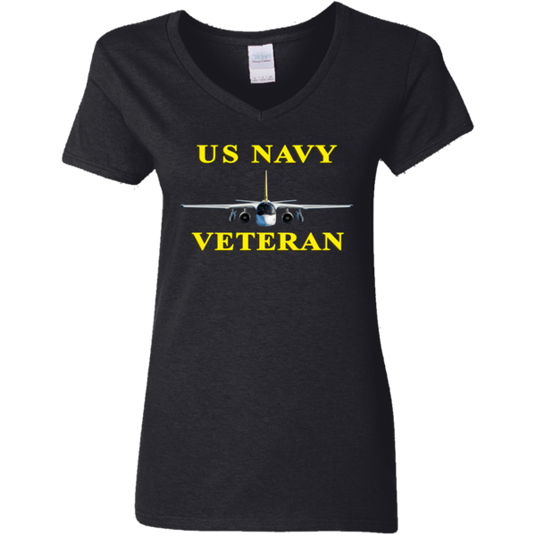 Navy Vet 3 Ladies' V-Neck T-Shirt