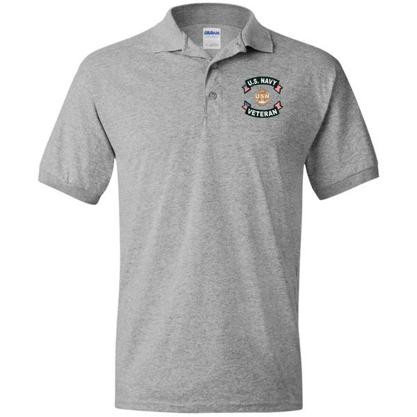 Navy Vet 1 Jersey Polo Shirt