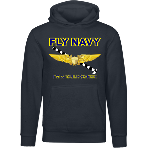 Fly Navy Tailhooker 3 Lane Seven Unisex Premium Hoodie