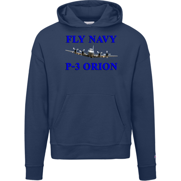 Fly Navy P-3 1 Champion Ladies' Powerblend Hoodie