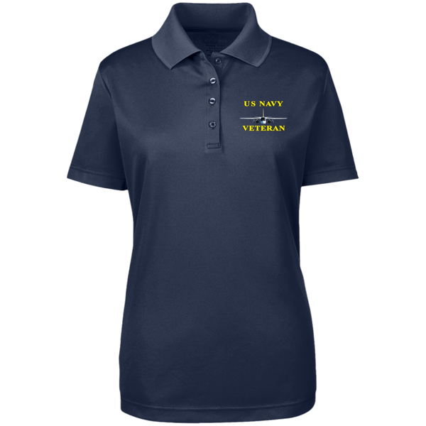 Navy Vet 3 Core 365 Ladies' Origin Pique Polo