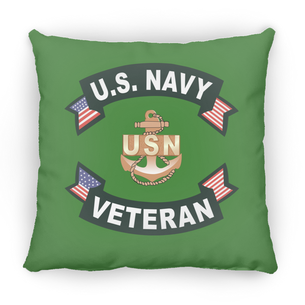 Navy Vet 1 Pillow - Small Square