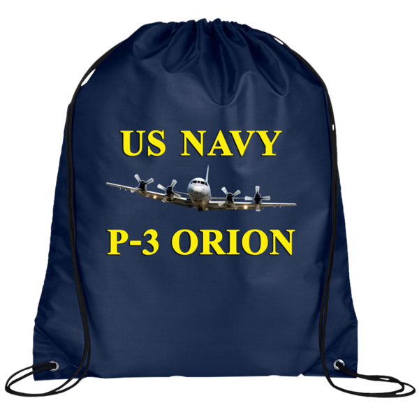 US Navy P-3 3 Drawstring Cinch Backpack