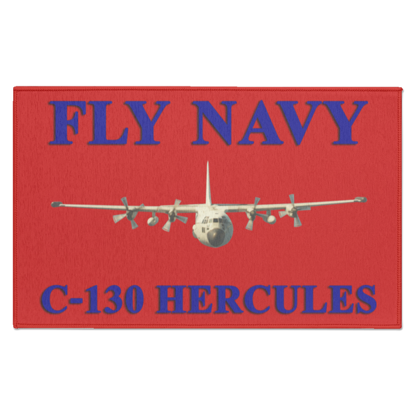 Fly Navy C-130 1 Indoor Doormat