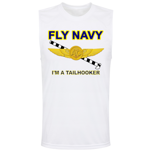 Fly Navy Tailhooker 2 Team 365 Muscle T-Shirt