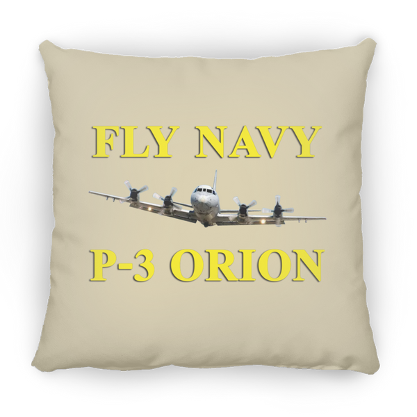 Fly Navy P-3 3 Pillow - Small Square