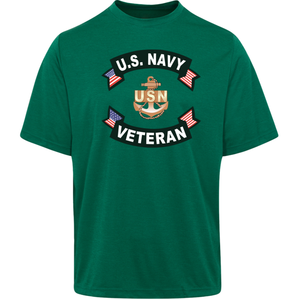 Navy Vet 1 Team 365 Heather T-Shirt