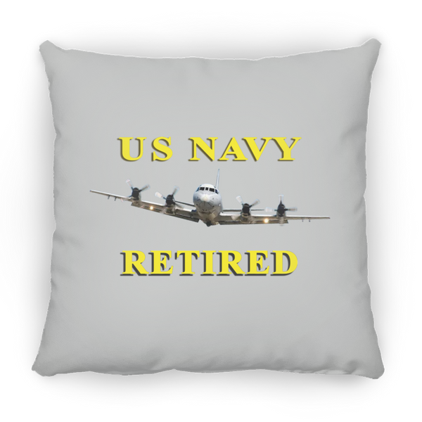 Navy Retired 1 Pillow - Small Square