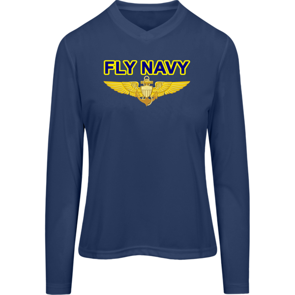 Fly Navy Aviator Team 365 Ladies' Zone LS Tee