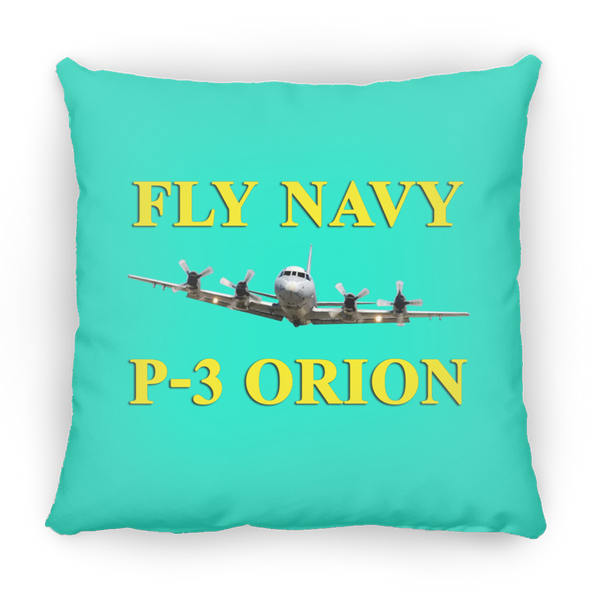 Fly Navy P-3 3 Pillow - Small Square