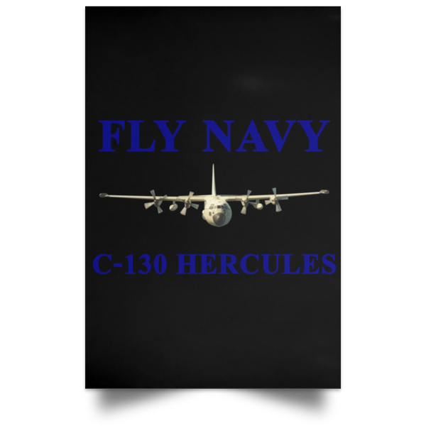 Fly Navy C-130 1 Poster - Portrait