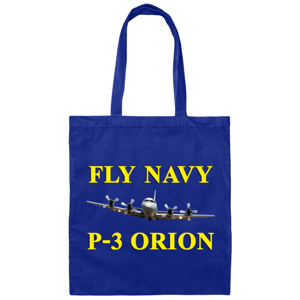 Fly Navy P-3 3 Canvas Tote Bag