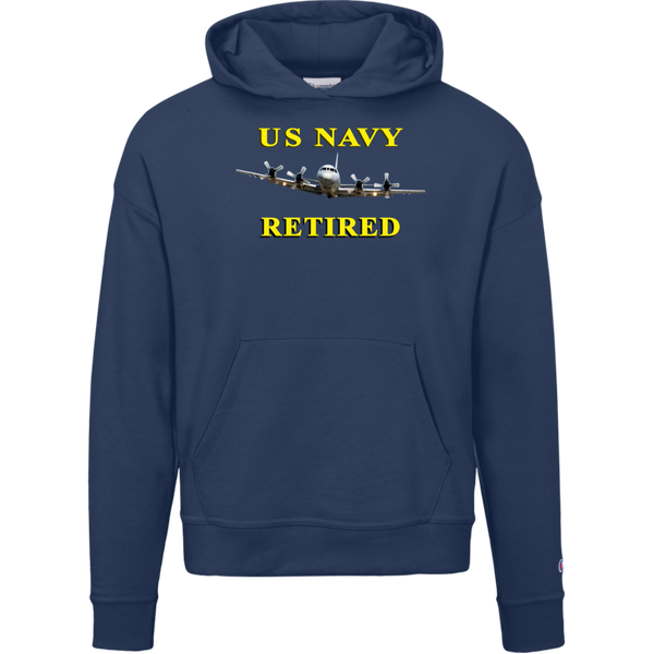 Navy Retired 1 Champion Ladies' Powerblend Hoodie