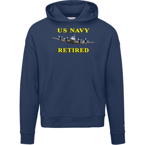 Navy Retired 1 Champion Ladies' Powerblend Hoodie