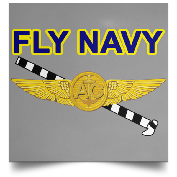 Fly Navy Tailhook 2 Poster - Square