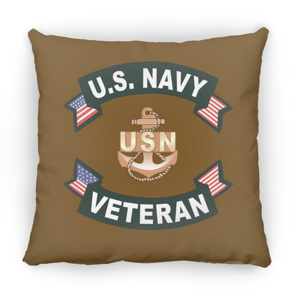 Navy Vet 1 Pillow - Small Square