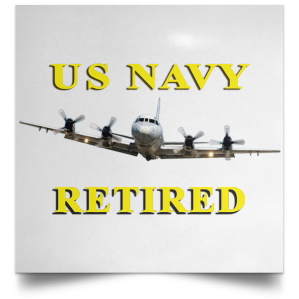 Navy Retired 1 Poster - Square