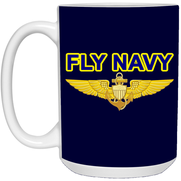 Fly Navy Aviator Mug - 15oz