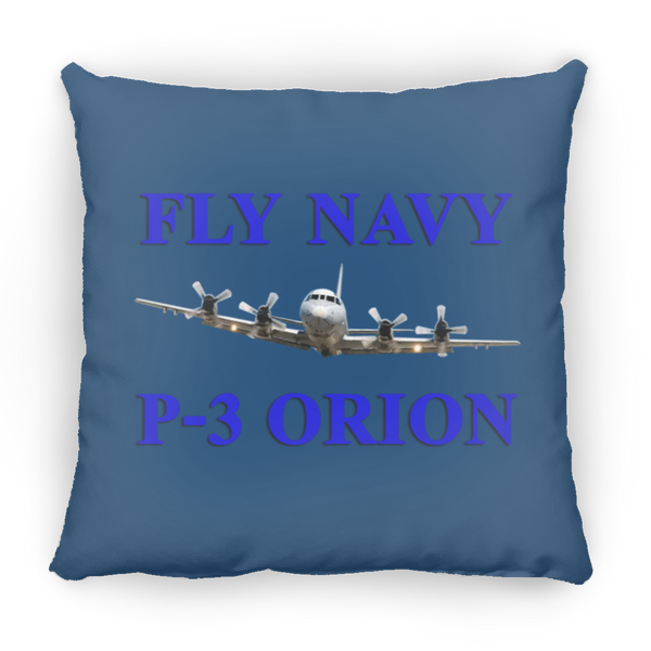 Fly Navy P-3 1 Pillow - Medium Square