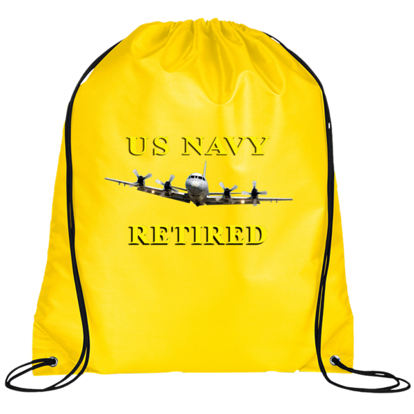 Navy Retired 1 Drawstring Cinch Backpack