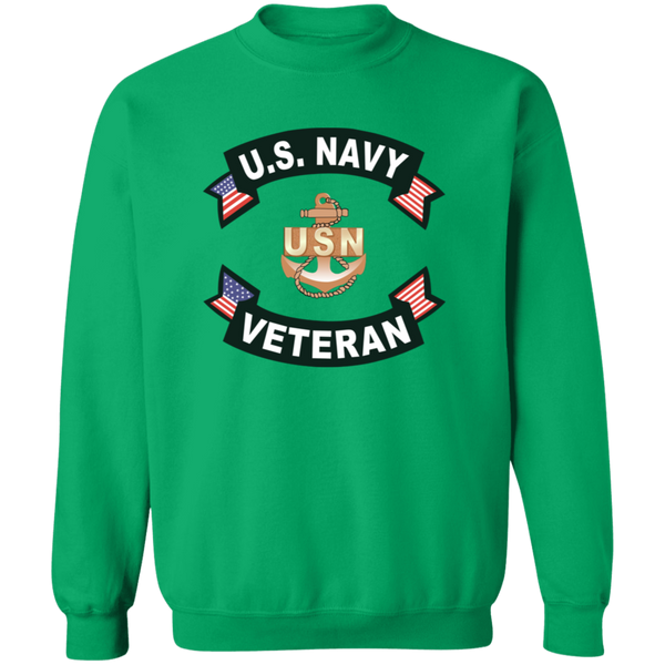 Navy Vet 1 Crewneck Pullover Sweatshirt