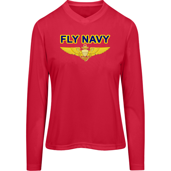 Fly Navy Aviator Team 365 Ladies' Zone LS Tee