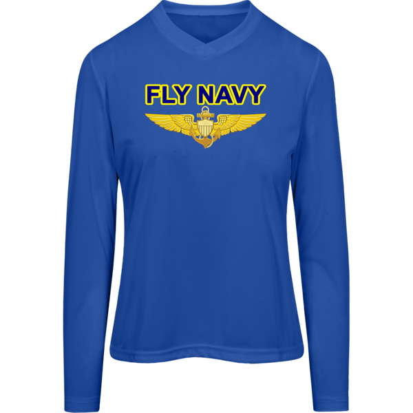 Fly Navy Aviator Team 365 Ladies' Zone LS Tee