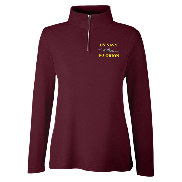 US Navy P-3 3 Core 365 Ladies' Fusion Quarter Zip