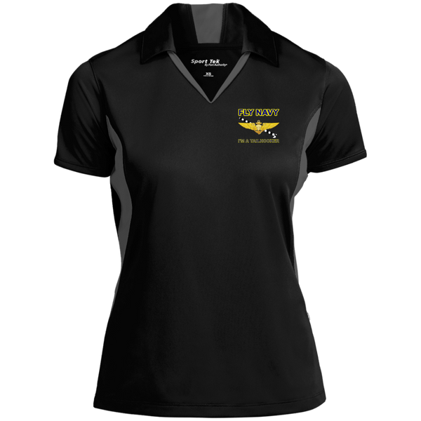 Fly Navy Tailhooker Ladies' Colorblock Performance Polo