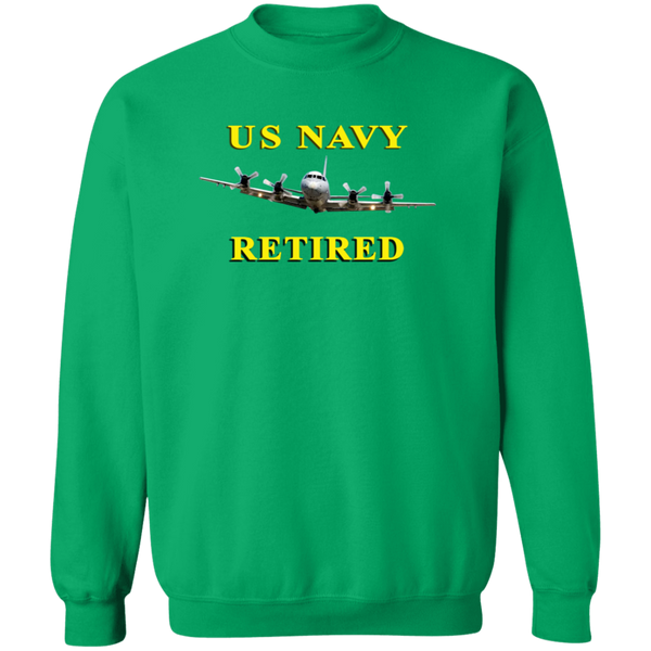 Navy Retired 1 Crewneck Pullover Sweatshirt