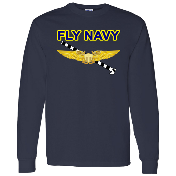 Fly Navy Tailhook 3 LS Cotton T-Shirt