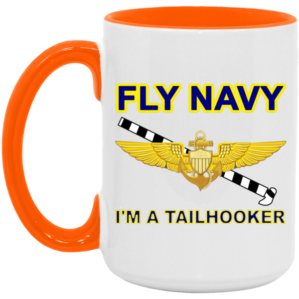 Fly Navy Tailhooker 1 Accent Mug - 15oz