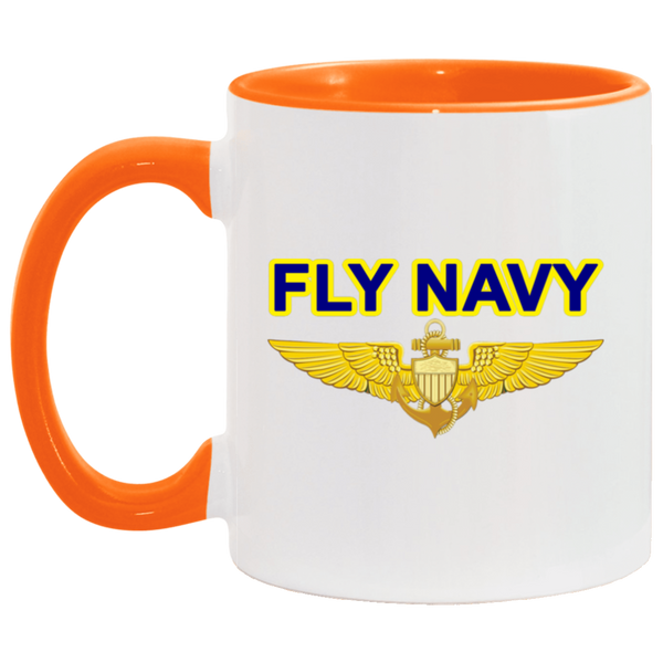 Fly Navy Aviator Accent Mug - 11oz