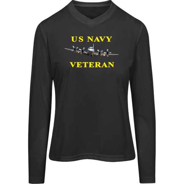 Navy Vet 2 Team 365 Ladies' Zone LS Tee