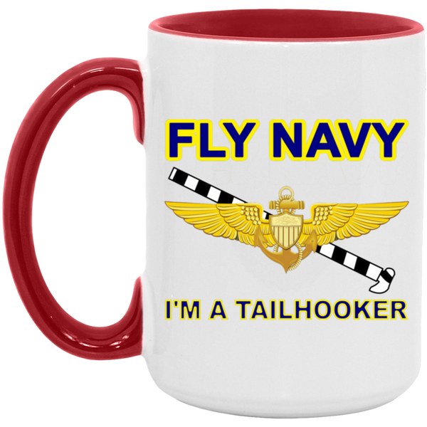 Fly Navy Tailhooker 1 Accent Mug - 15oz