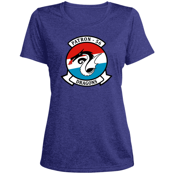 VP 56 1 Ladies' Heather Scoop Neck Performance Tee