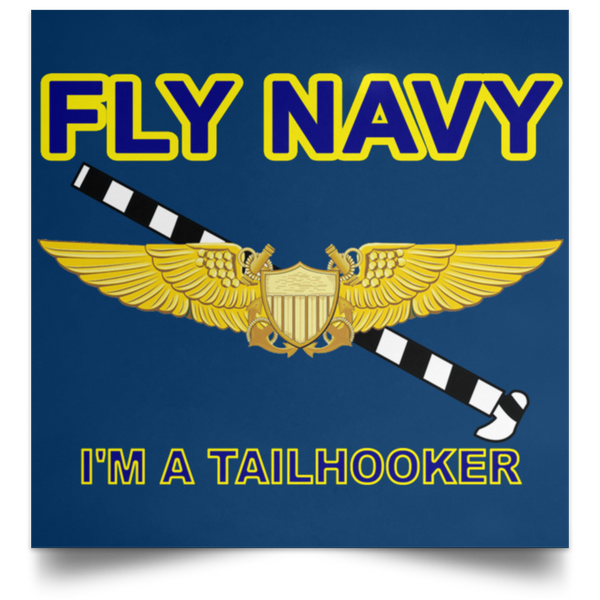 Fly Navy Tailhooker 3 Poster - Square