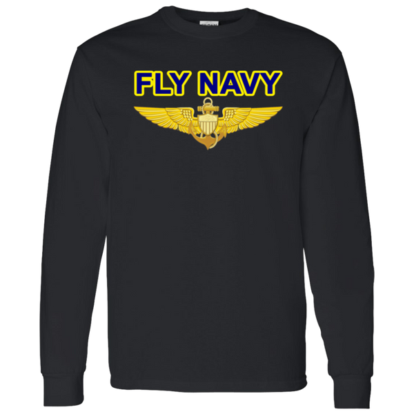 Fly Navy Aviator LS Cotton T-Shirt